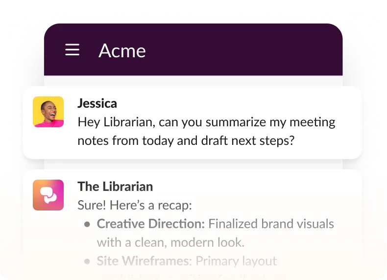 Slack screenshot